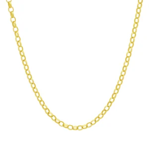 9ct Yellow Gold Belcher Chain 20″ 3.5mm