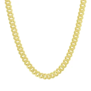 9ct Yellow Gold Cuban Chain 24.5″ 7mm