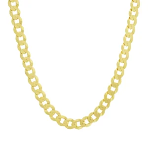 9ct Yellow Gold Curb Chain 24″ 8mm