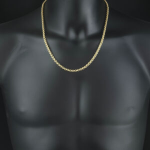 9ct Yellow Gold Belcher Chain 22″ 5mm