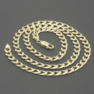9ct Yellow Gold Curb Chain 20″ 5.5mm