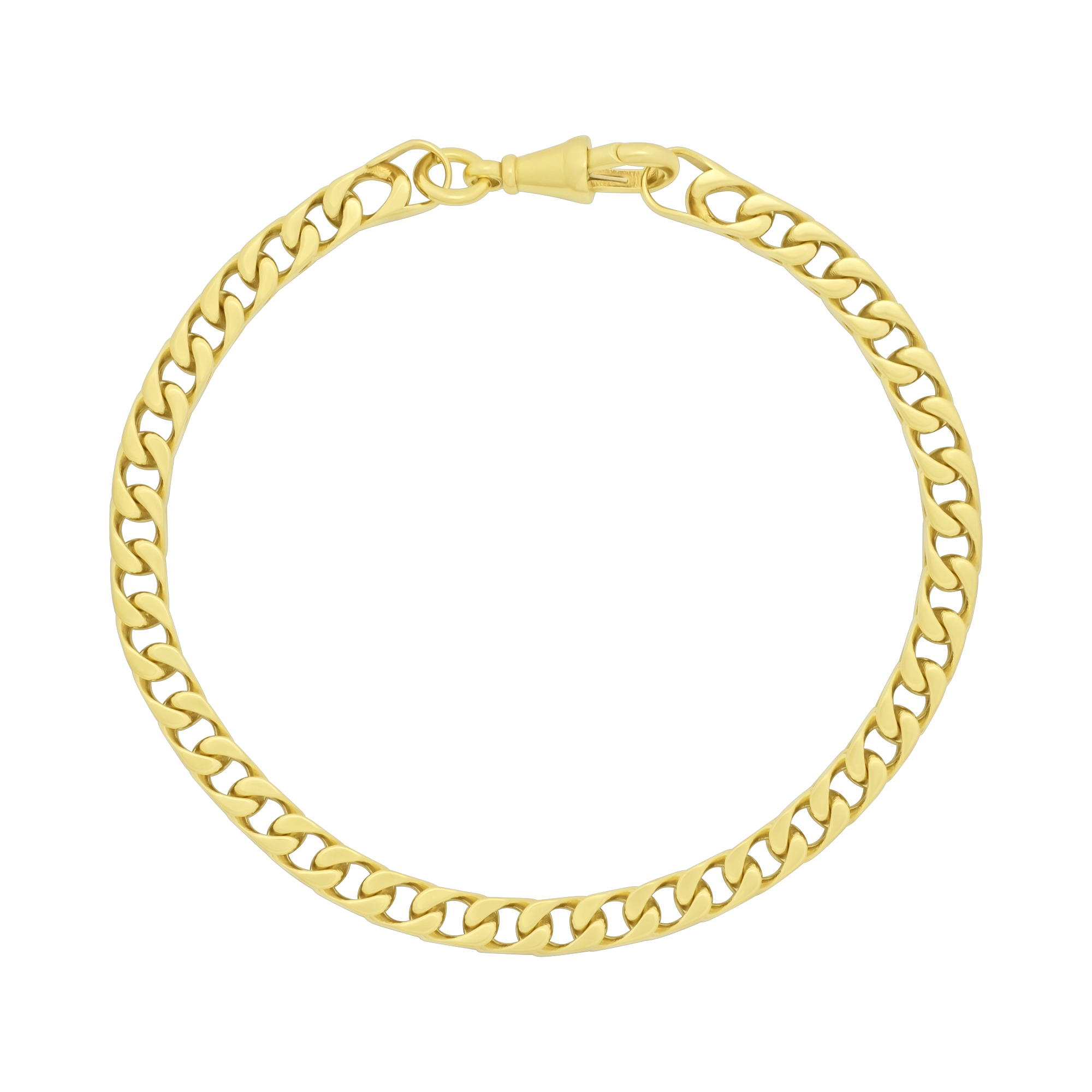 9ct Yellow Gold Franco Bracelet 8.5" 5mm