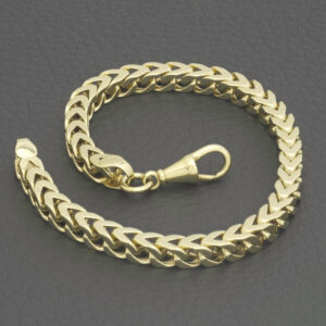 9ct Yellow Gold Franco Bracelet 8.5″ 5mm
