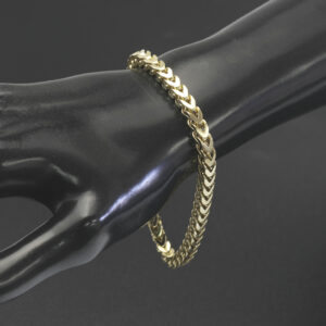 9ct Yellow Gold Franco Bracelet 8.5″ 5mm
