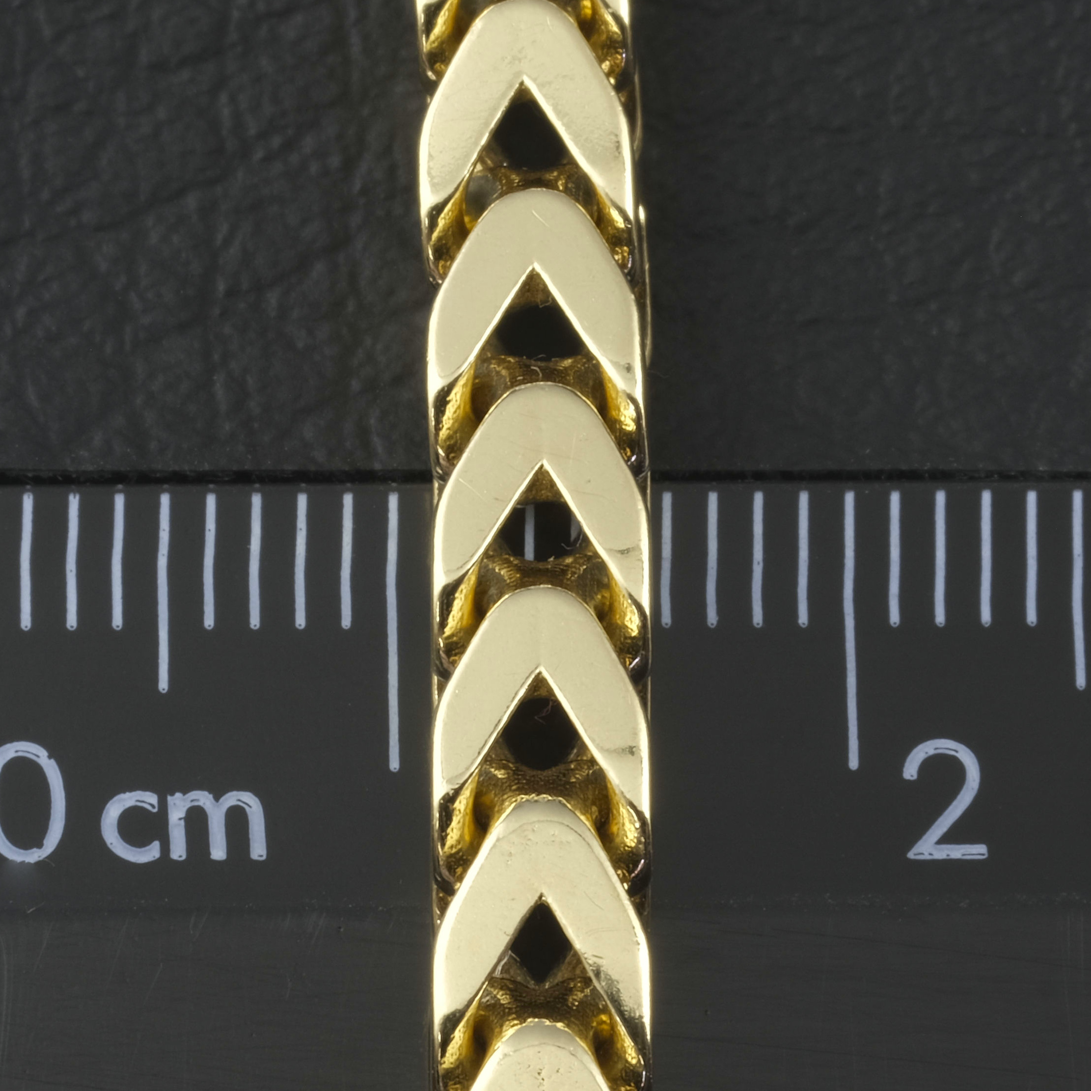 9ct Yellow Gold Franco Bracelet 8.5" 5mm - Image 2