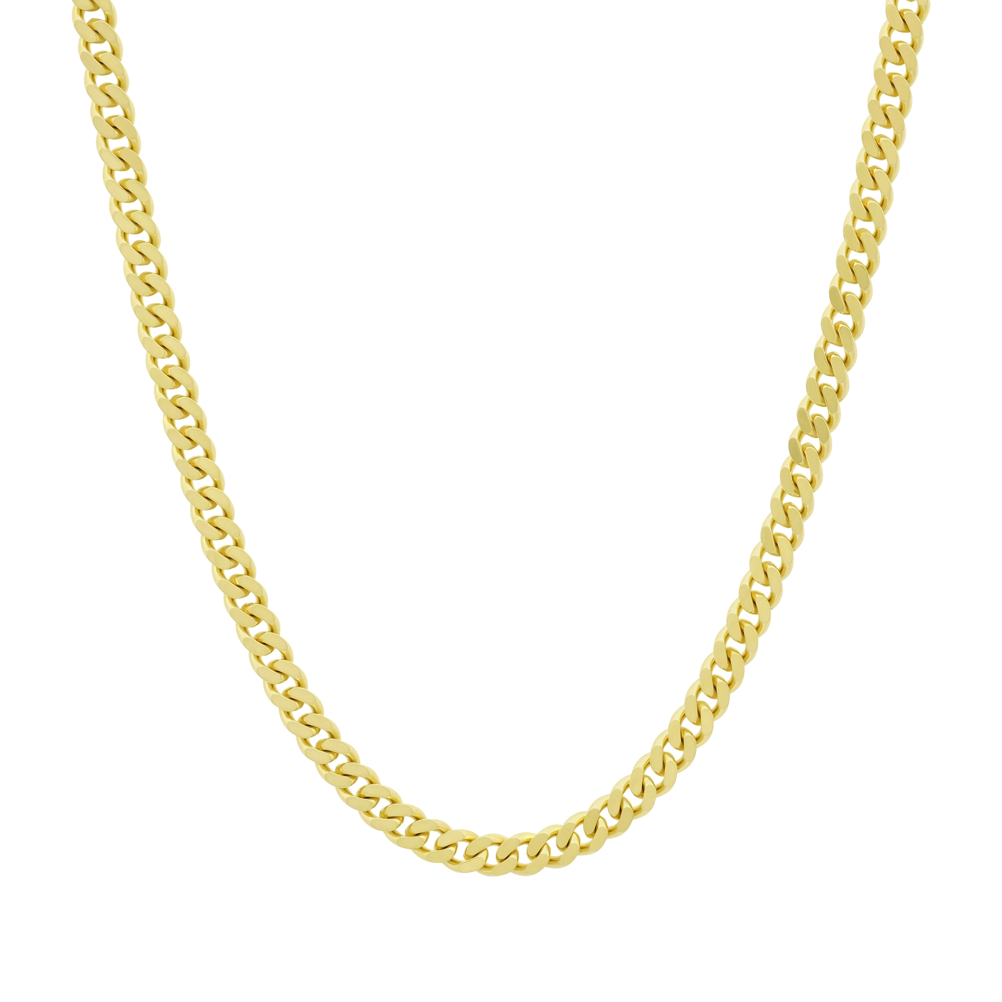 9ct Yellow Gold Curb Chain 20.5" 5mm
