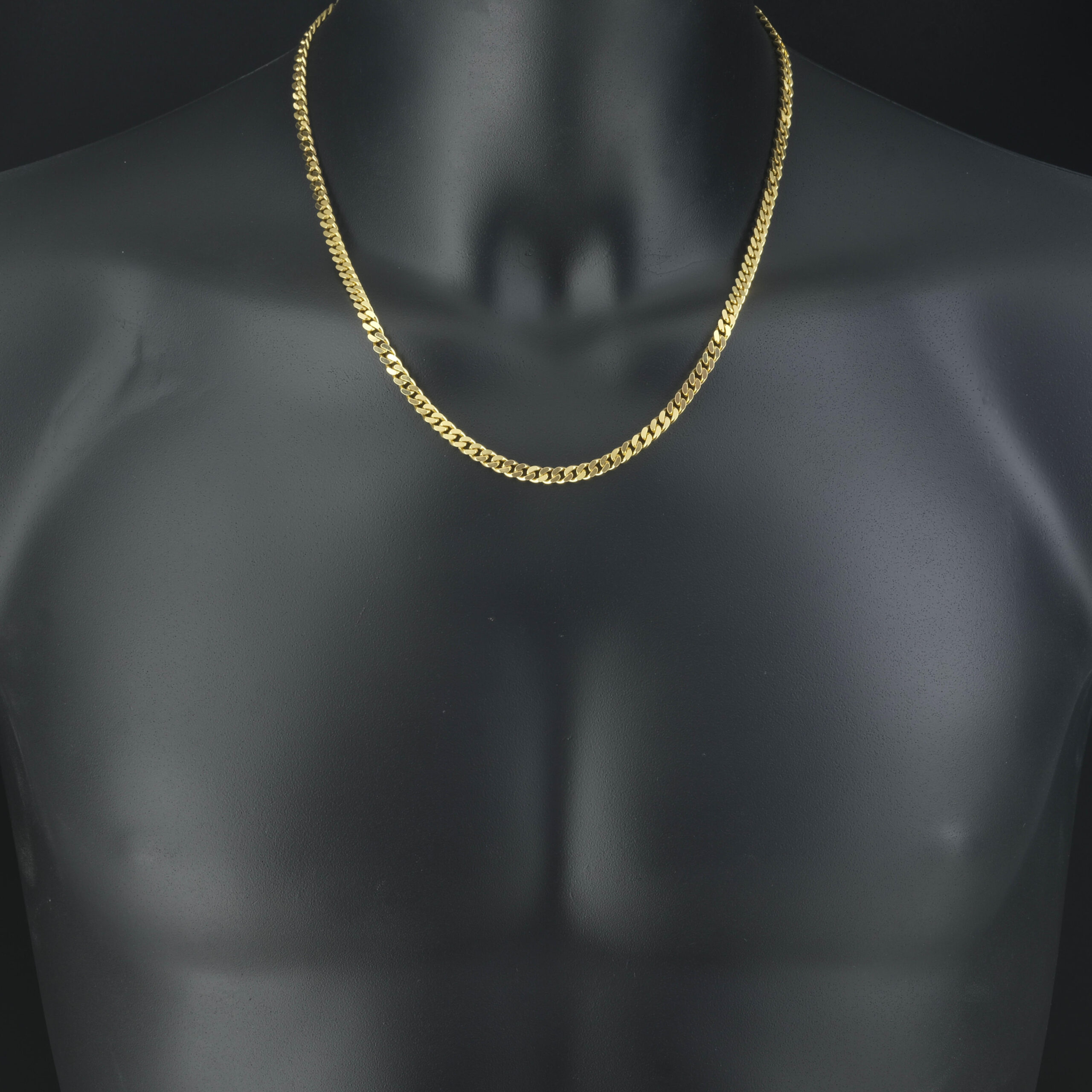 9ct Yellow Gold Curb Chain 20.5" 5mm - Image 3