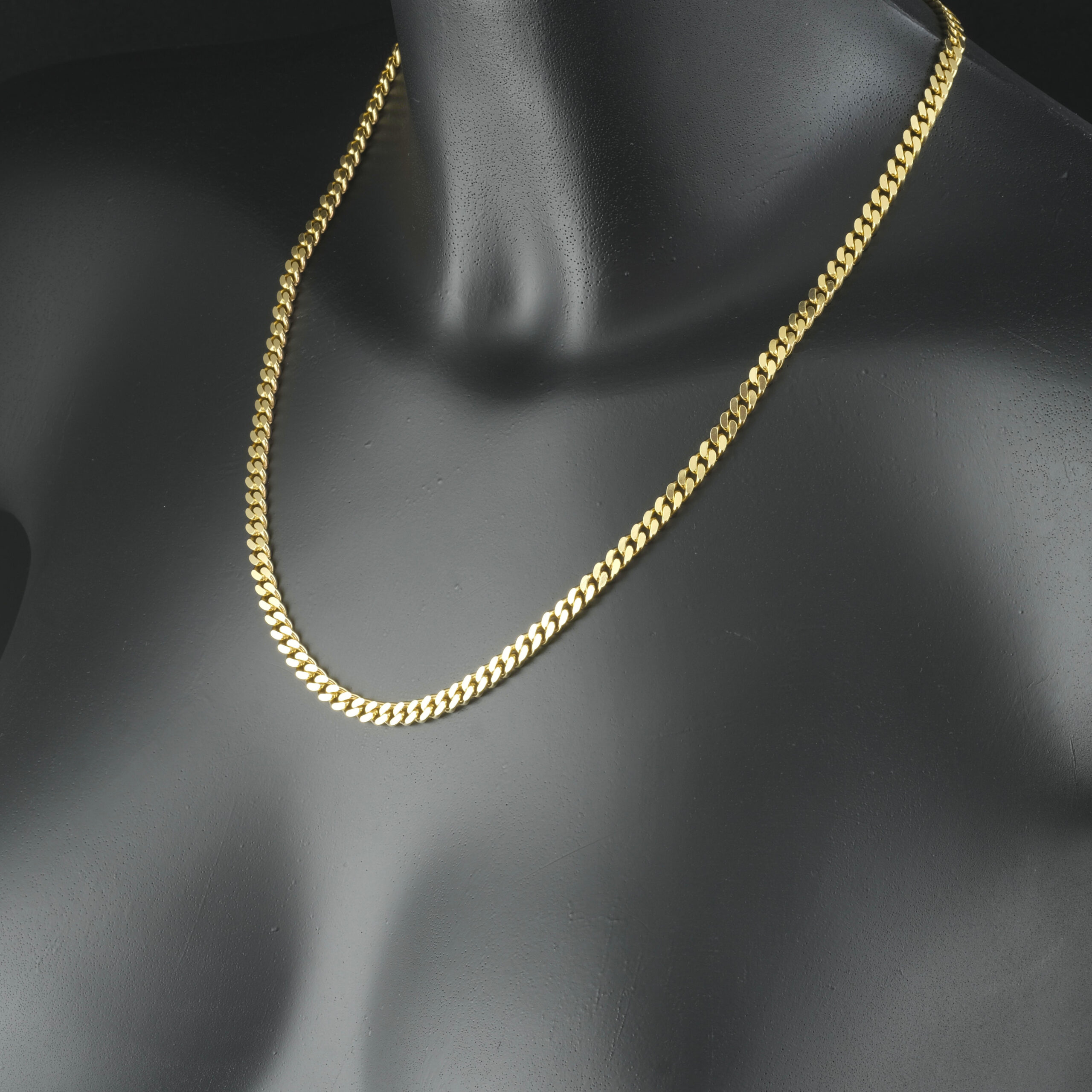 9ct Yellow Gold Curb Chain 20.5" 5mm - Image 2