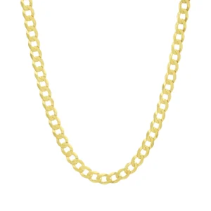 9ct Yellow Gold Curb Chain 22″ 6.5mm