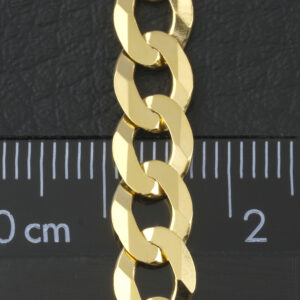 9ct Yellow Gold Curb Chain 22″ 6.5mm
