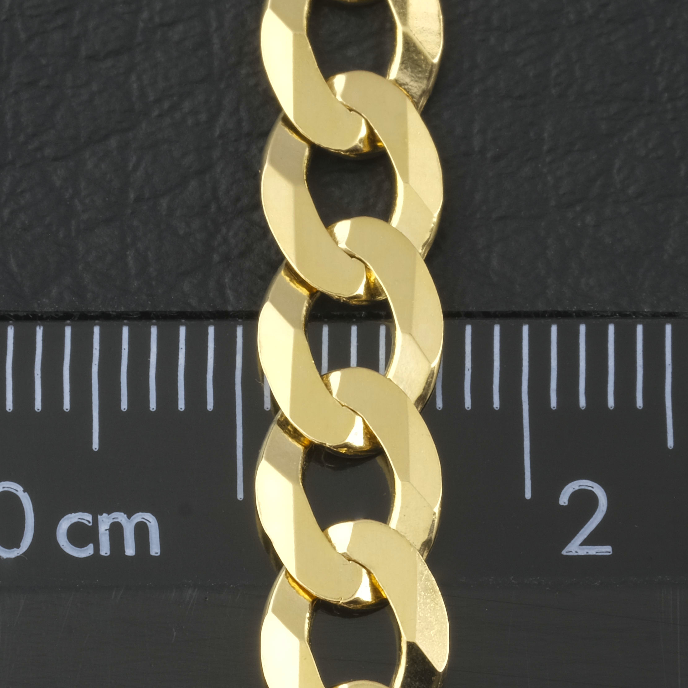 9ct Yellow Gold Curb Chain 22" 6.5mm - Image 5