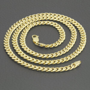 9ct Yellow Gold Curb Chain 24″ 5.5mm