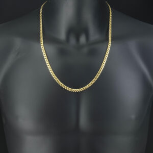 9ct Yellow Gold Curb Chain 24″ 5.5mm