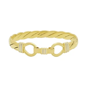 9ct Yellow Gold Double Loop Bangle