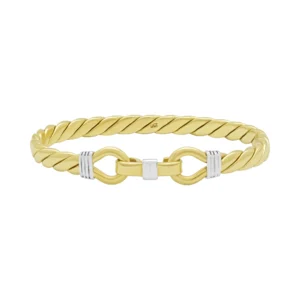 9ct Yellow Gold Double Loop Bangle