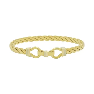 9ct Yellow Gold Double Loop Bangle