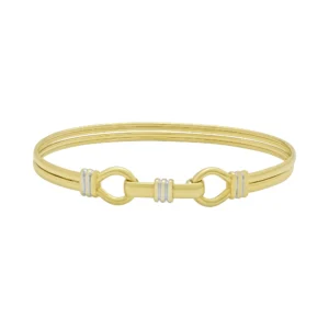 9ct Yellow Gold Double Loop Bangle