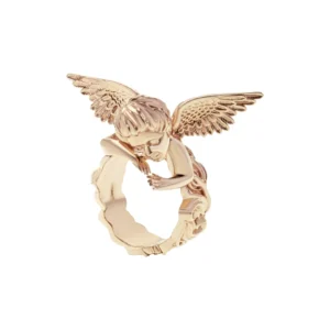 14ct Rose Gold Cherub Ring