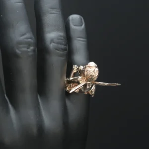 14ct Rose Gold Cherub Ring