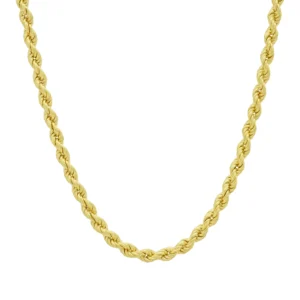 18ct Yellow Gold Rope Chain 20.5″ 4.5mm