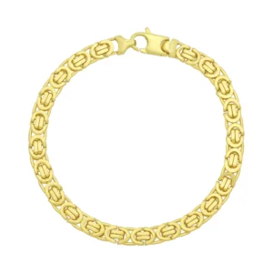 9ct Yellow Gold Byzantine Bracelet 7.5″ 5.5mm
