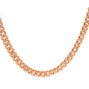 9ct Rose Gold Cuban Chain 20″ 8.5mm