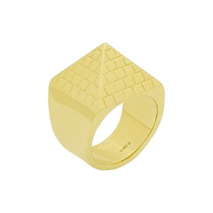 9ct Yellow Gold Pyramid Ring