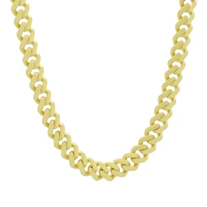 9ct Yellow Gold Cuban Chain 24″ 11mm