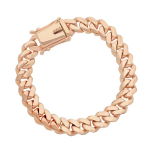 9ct Rose Gold Cuban Bracelet 6.5″ 8.5mm