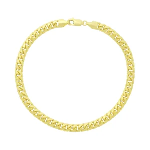 14ct Yellow Gold Curb Bracelet 8″ 4.5mm