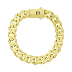 14ct Yellow Gold Cuban Bracelet 7″ 10.5mm