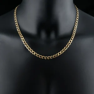 9ct Yellow Gold Curb Chain 21″ 6mm