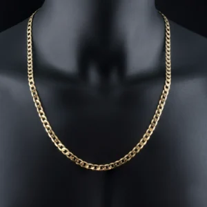 9ct Yellow Gold Curb Chain 24″ 6mm