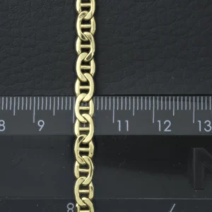 9ct Yellow Gold Marina Bracelet 8″ 5mm