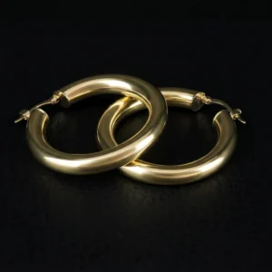 9ct Yellow Gold Hoop Earrings