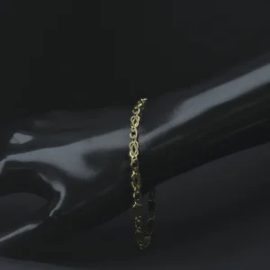 9ct Yellow Gold Fancy Link Bracelet 7.5″ 4.5mm