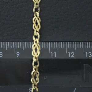 9ct Yellow Gold Fancy Link Bracelet 7.5″ 4.5mm