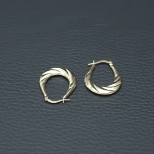 9ct Yellow Gold Creole Earrings