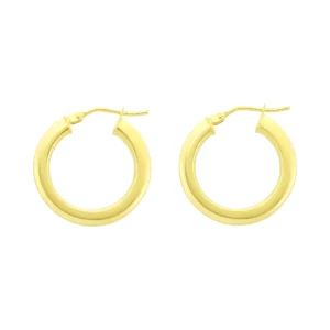 9ct Yellow Gold Hoop Earrings