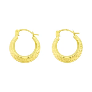 9ct Yellow Gold Creole Earrings