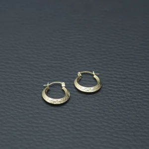 9ct Yellow Gold Creole Earrings