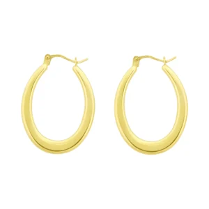 9ct Yellow Gold Creole Earrings