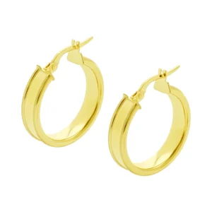 9ct Yellow Gold Hoop Earrings