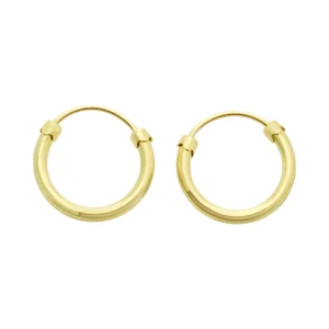 9ct Yellow Gold Hoop Earrings
