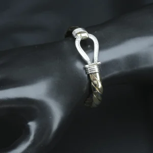 9ct Yellow Gold 0.15ct Diamond Loop Bangle