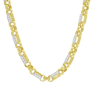 9ct Yellow Gold Gypsy Link Chain 27″ 10mm