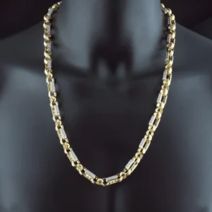 9ct Yellow Gold Gypsy Link Chain 27″ 10mm