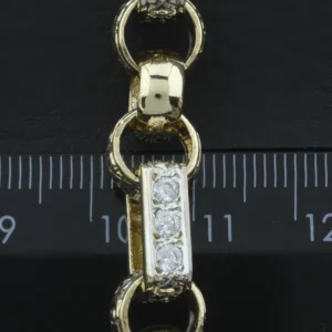 9ct Yellow Gold Gypsy Link Chain 27″ 10mm