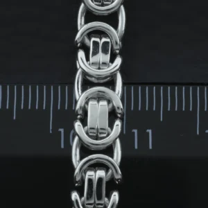 9ct White Gold Byzantine Chain 25″ 7mm