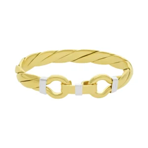 9ct Yellow Gold Double Loop Bangle
